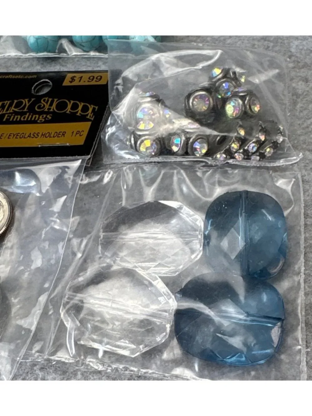 Assorted Beads & Charms Jewelry Making Kit Chain Jewelry Findings